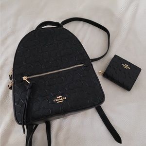 Coach Jordyn Backpack Debossed Set